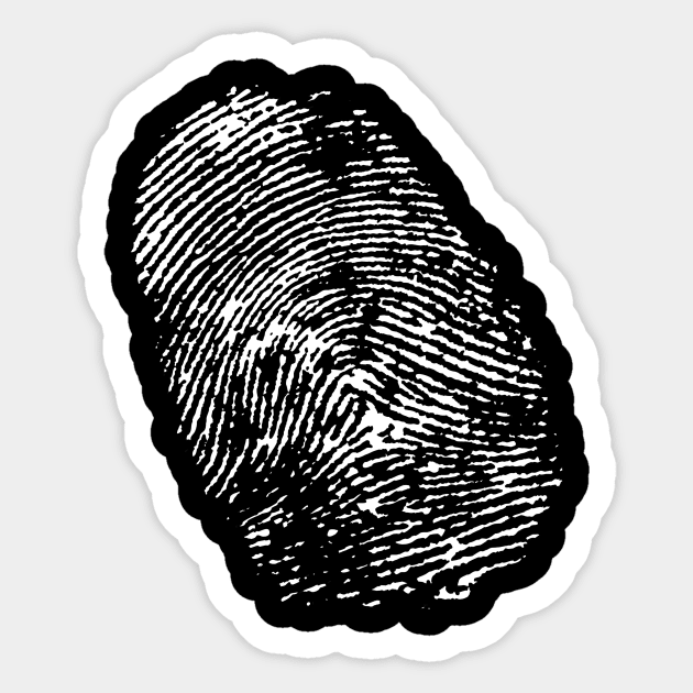 Fingerprint Sticker by DementedDesigns